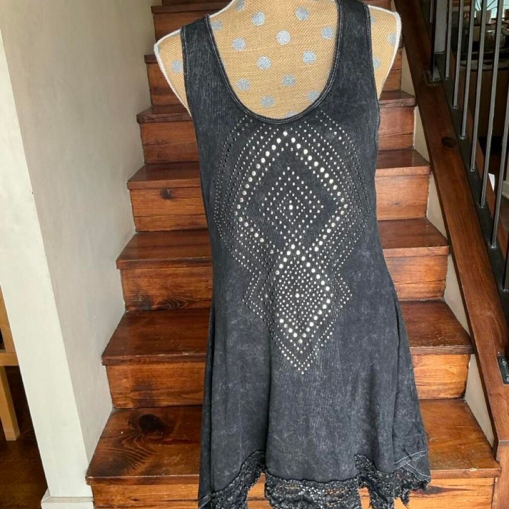 Unbranded Women's Black and Grey Dress